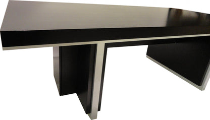 Modern Black Ash Real Wood Veneer Boardroom Meeting Table - 2000mm to 2800mm - LT3F24