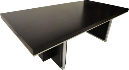 Modern Black Ash Real Wood Veneer Boardroom Meeting Table - 2000mm to 2800mm - LT3F24