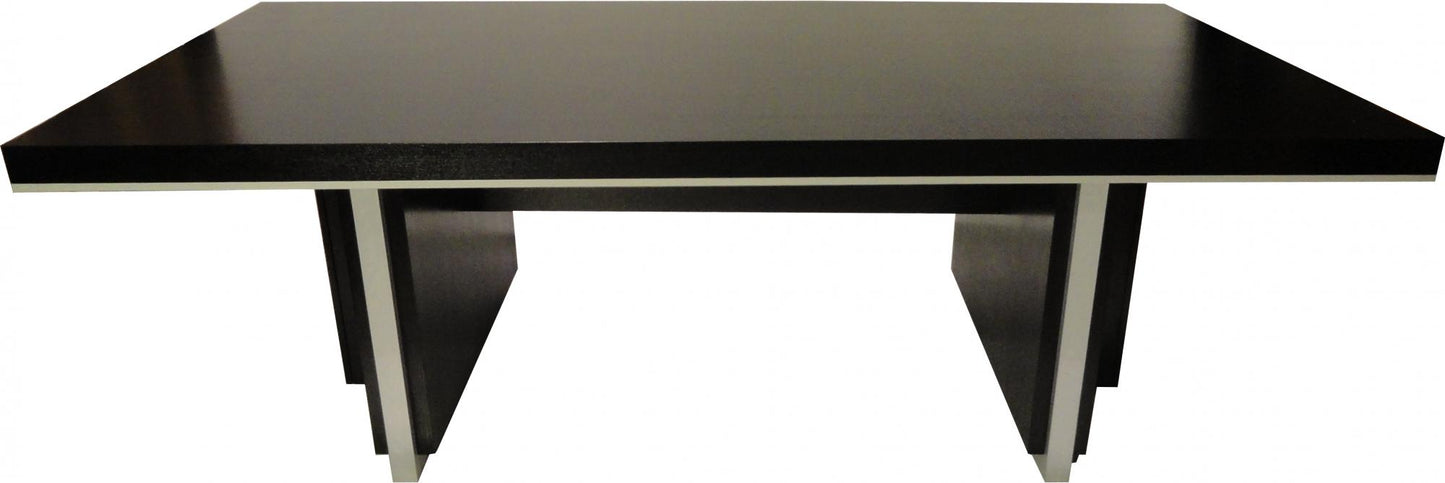 Modern Black Ash Real Wood Veneer Boardroom Meeting Table - 2000mm to 2800mm - LT3F24