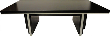 Modern Black Ash Real Wood Veneer Boardroom Meeting Table - 2000mm to 2800mm - LT3F24