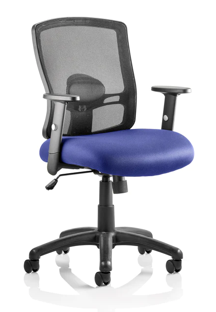 Portland Mesh Back and Fabric Seat Task Operator Office Chair - Multiple Colour Options