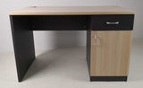 Small Light Beech Office Desk with Built-in Storage - HS005-2