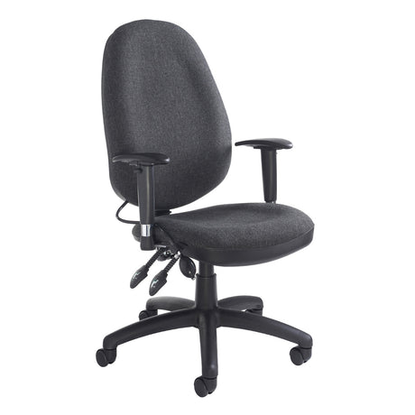 Sofia High Back Fabric Operators/Office Chair - Blue or Charcoal Option