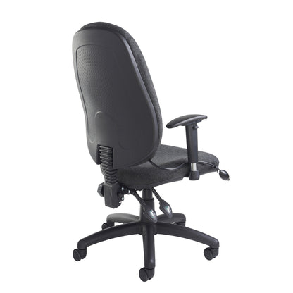 Sofia High Back Fabric Operators/Office Chair - Blue or Charcoal Option