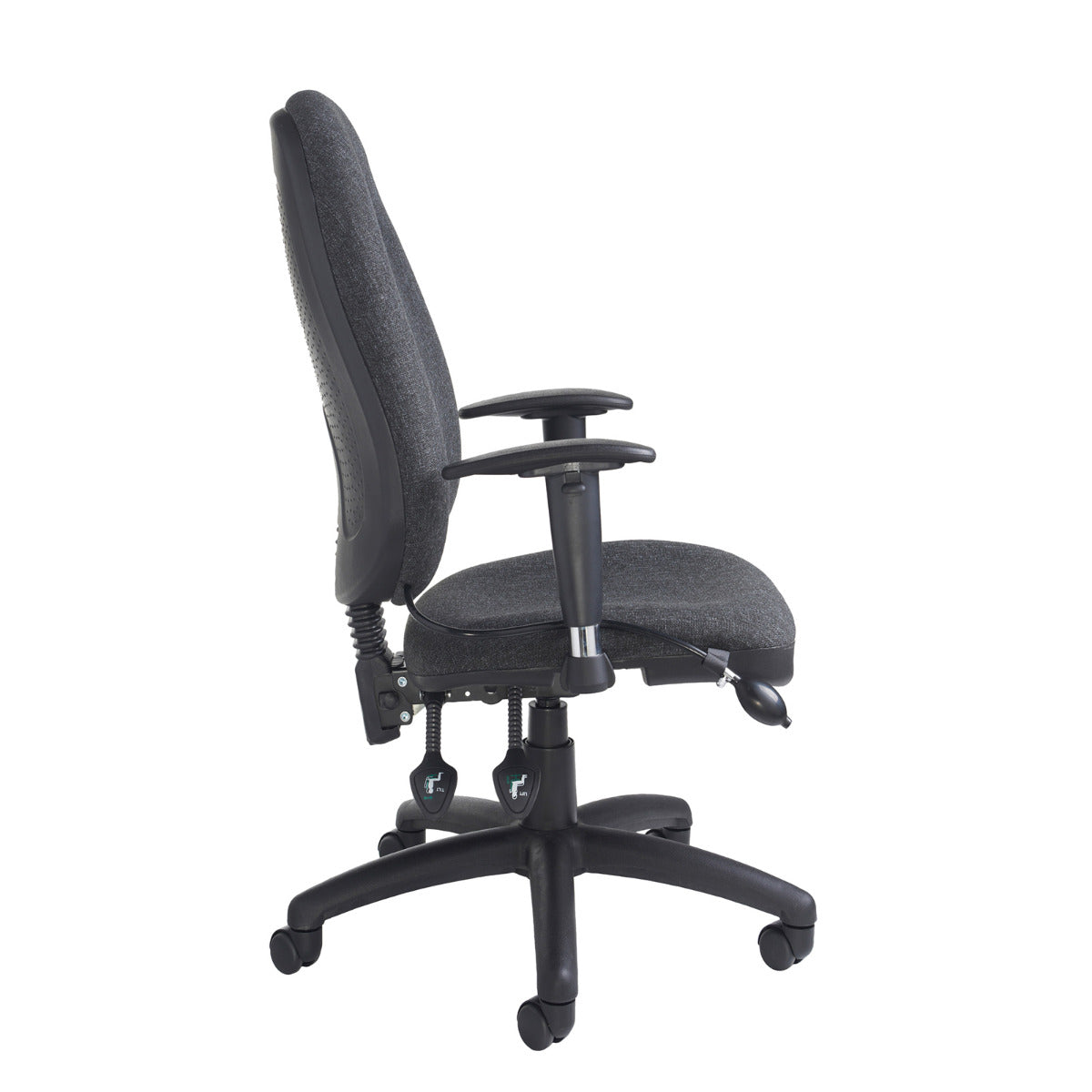 Sofia High Back Fabric Operators/Office Chair - Blue or Charcoal Option