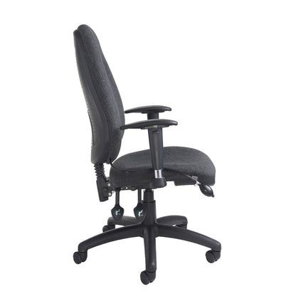 Sofia High Back Fabric Operators/Office Chair - Blue or Charcoal Option
