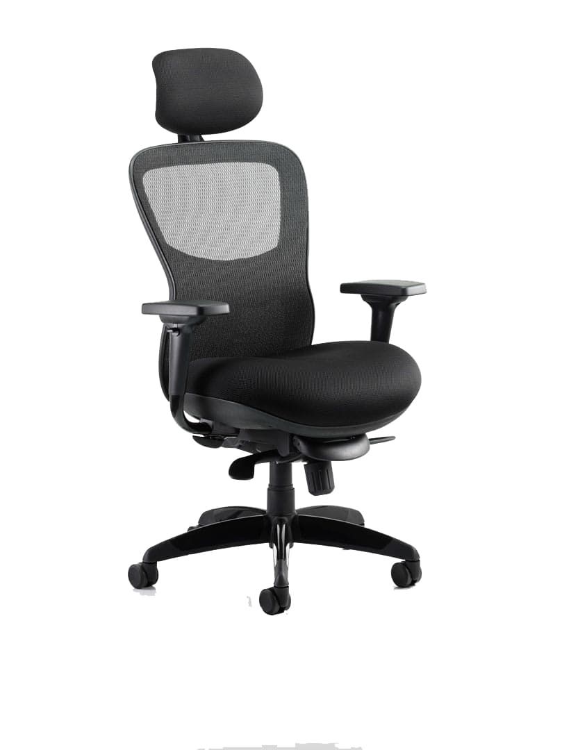Stealth Shadow II Black Airmesh Seat and Mesh Back Ergonomic Office Chair