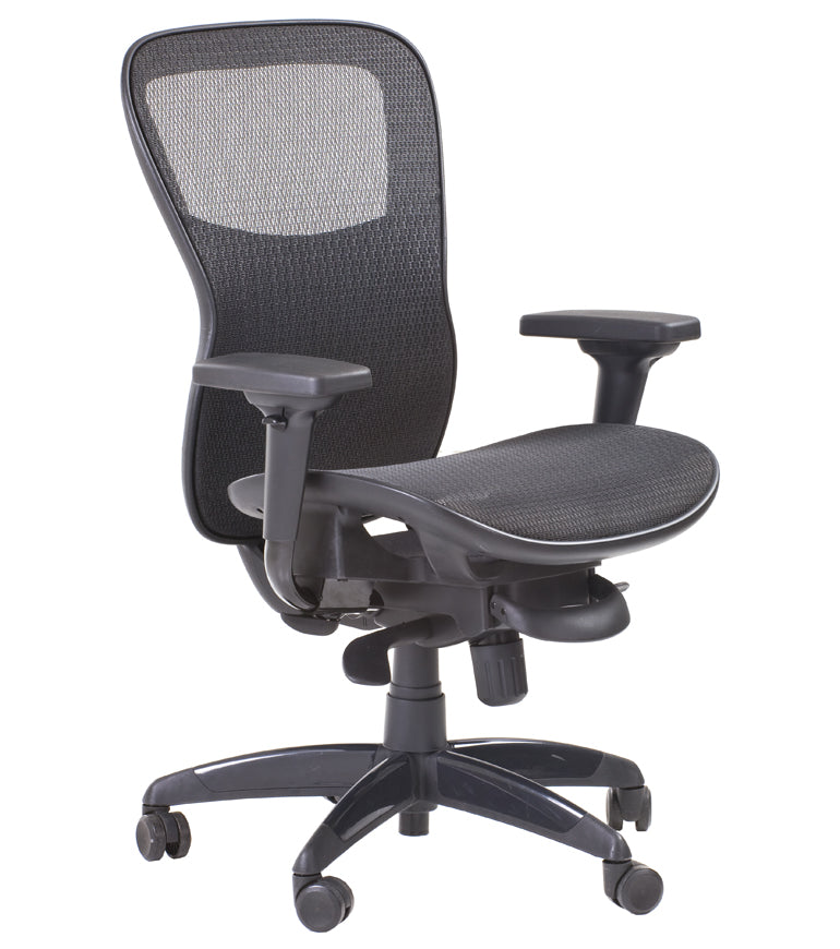 Stealth Shadow II Black Mesh Seat and Back Ergonomic Office Chair