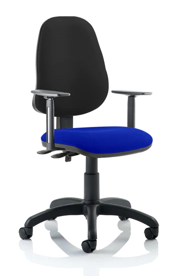 Eclipse 2 Plus Fabric Operator Office Chair - Optional Colour and Armrests
