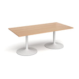 Trumpet Base Rectangle Boardroom Meeting Table