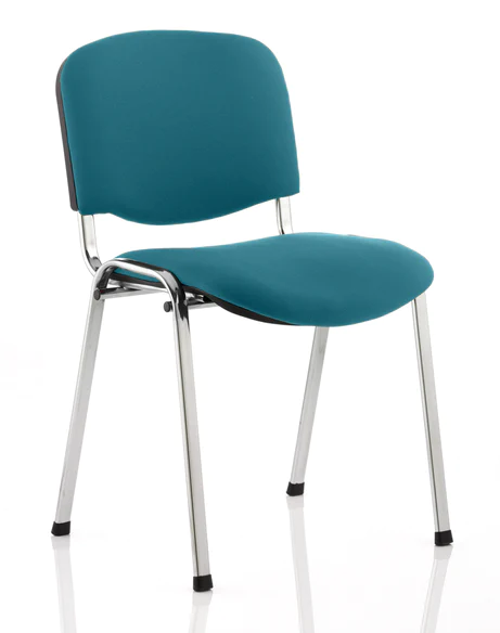 Stackable ISO Chrome Frame Fabric Conference Chair - Multiple Fabric Colour Choices