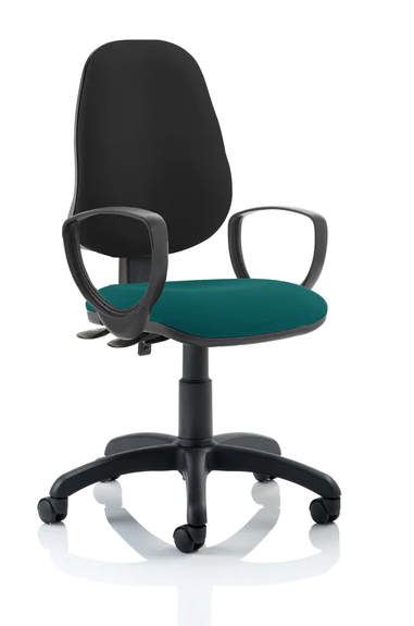 Eclipse 2 Plus Fabric Operator Office Chair - Optional Colour and Armrests