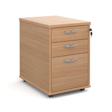 Universal Three Drawer Tall Mobile Pedestal - 426mm Wide