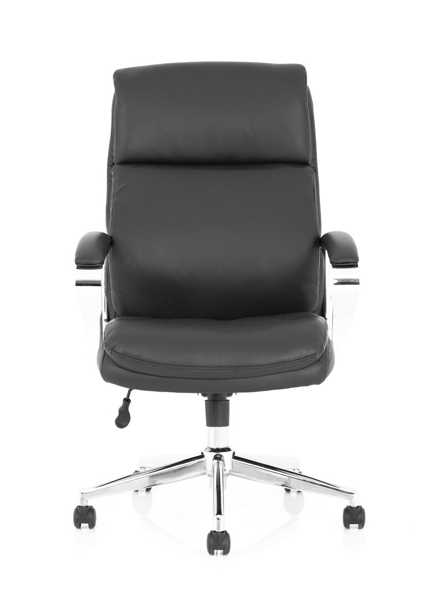 Tunis Modern High Back Black Leather Office Chair