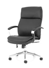 Tunis Modern High Back Black Leather Office Chair
