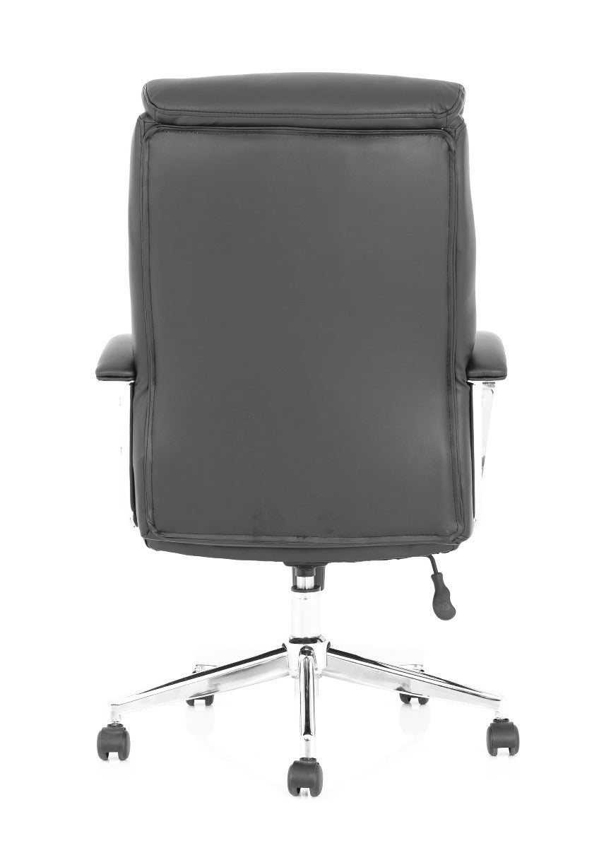 Tunis Modern High Back Black Leather Office Chair