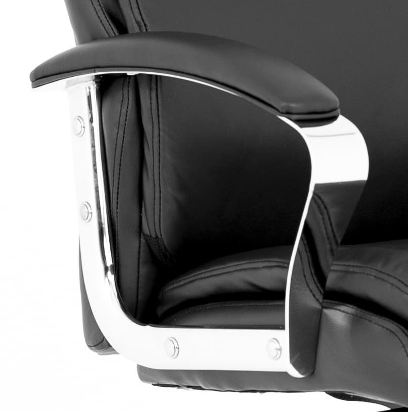 Tunis Modern High Back Black Leather Office Chair