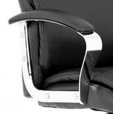 Tunis Modern High Back Black Leather Office Chair