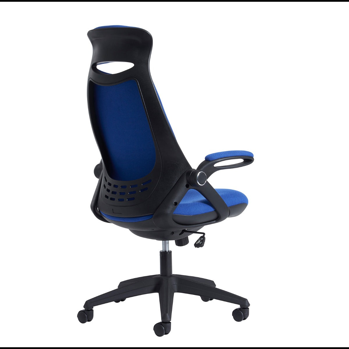 Tuscan High Back Fabric Office Chair with Head Support - Black or Blue Option