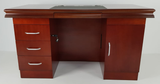GRA-UBA141-1400mm - Executive Home Office Desk In Mahogany Veneer