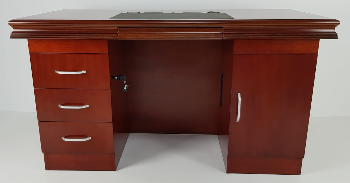 Executive Home Office Desk In Mahogany - GRA-UBA161-1600mm