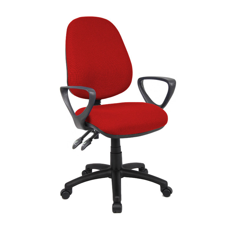 Vantage 100 Fabric Operator Chair - V100 - Black, Blue, Burgundy, Charcoal, Grey or Red Option