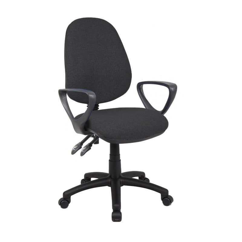 Vantage 100 Fabric Operator Chair - V100 - Black, Blue, Burgundy, Charcoal, Grey or Red Option