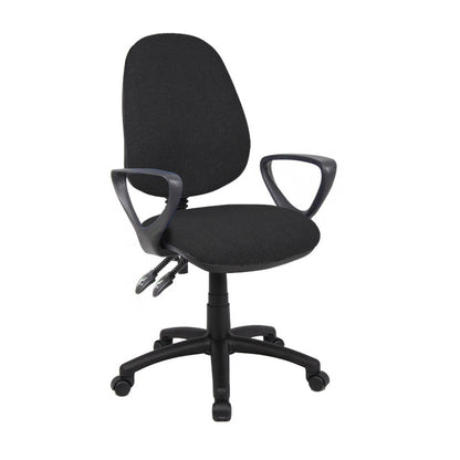 Vantage 100 Fabric Operator Chair - V100 - Black, Blue, Burgundy, Charcoal, Grey or Red Option