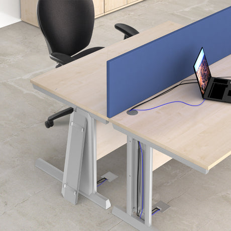 Vivo 800mm Deep Straight Cable Management Leg Office Desk