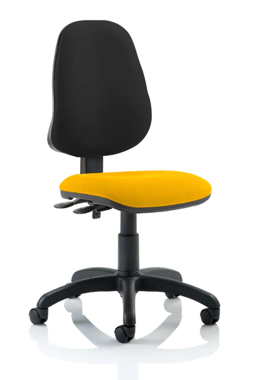 Eclipse 2 Plus Fabric Operator Office Chair - Optional Colour and Armrests
