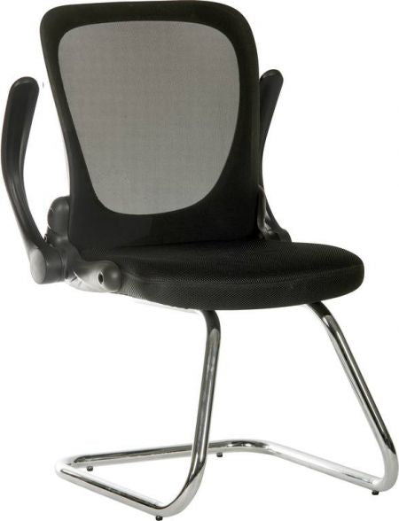 Black Mesh Meeting Visitor Chair - FLIP-MESH-VISITOR