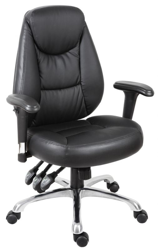 Leather store operator chair