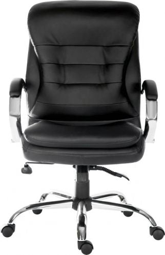 Heavy Duty Black Bonded Leather Office Chair - GOLIATH LIGHT