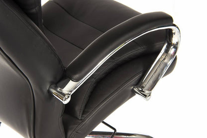 Heavy Duty Black Bonded Leather Office Chair - GOLIATH LIGHT