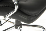 Heavy Duty Black Bonded Leather Office Chair - GOLIATH LIGHT