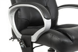 Electric Black Faux Leather Massage Office Chair - LUMBAR-MASSAGE