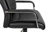 Stylish Faux Leather Office Chair - Black or White Option - KENDAL