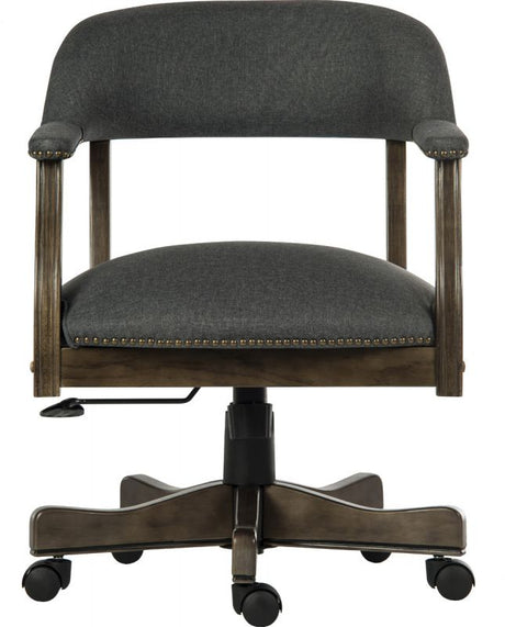 Captain Style Traditional Grey Fabric Office Chair - CAPTAIN