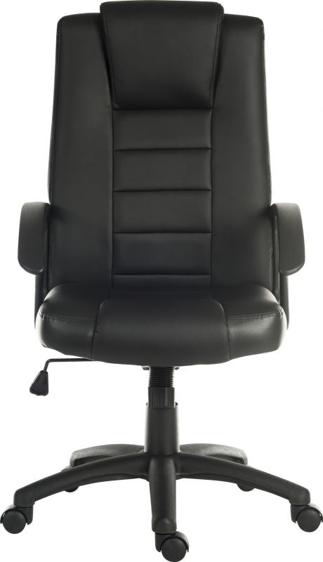 Black Bonded Leather Office Chair - LEADER