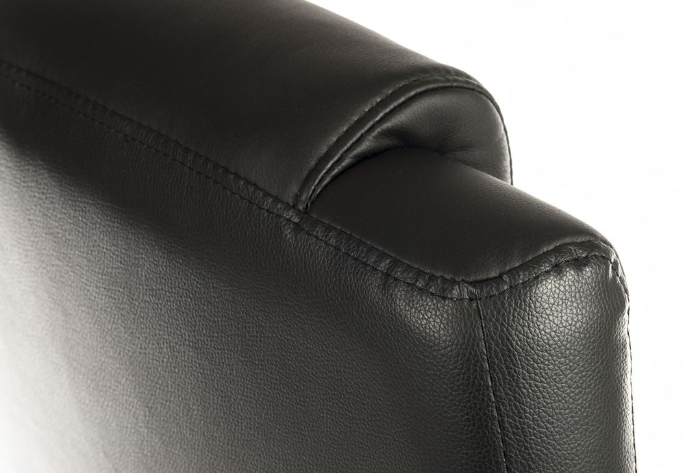 Black Bonded Leather Office Chair - LEADER