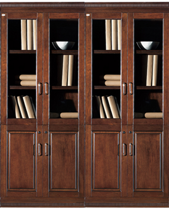 Executive Four Door Office Storage Bookcase - BKC-UM182-2