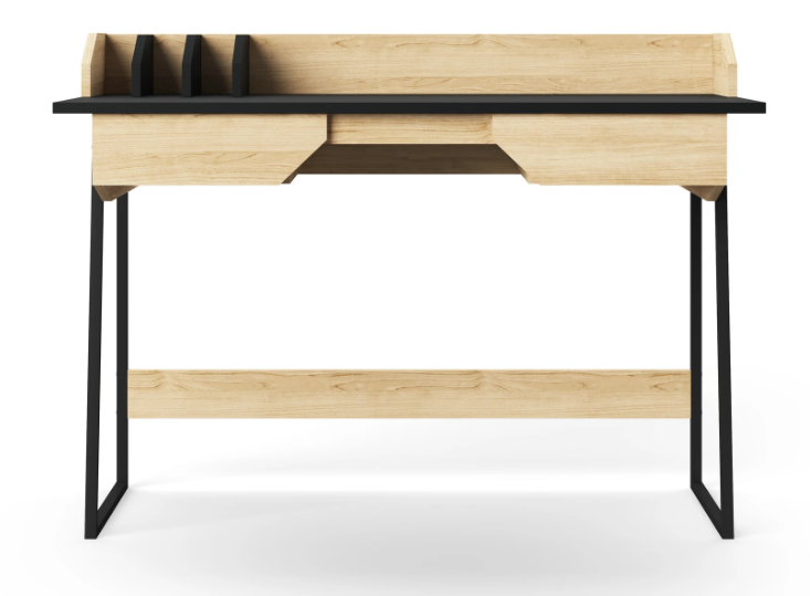 Salisbury Oak & Black Home Office Desk