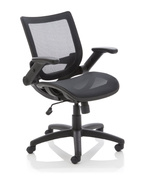 Office chair with online collapsible arms