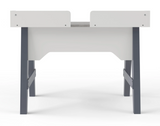 Truro Grey Faux Marble Home Office Desk