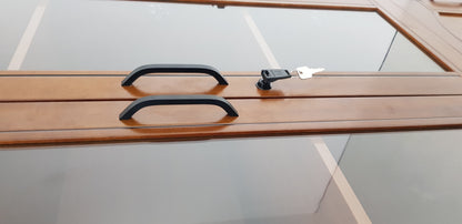 Real Wood Veneer Three Door Executive Bookcase - 1861A-3DR