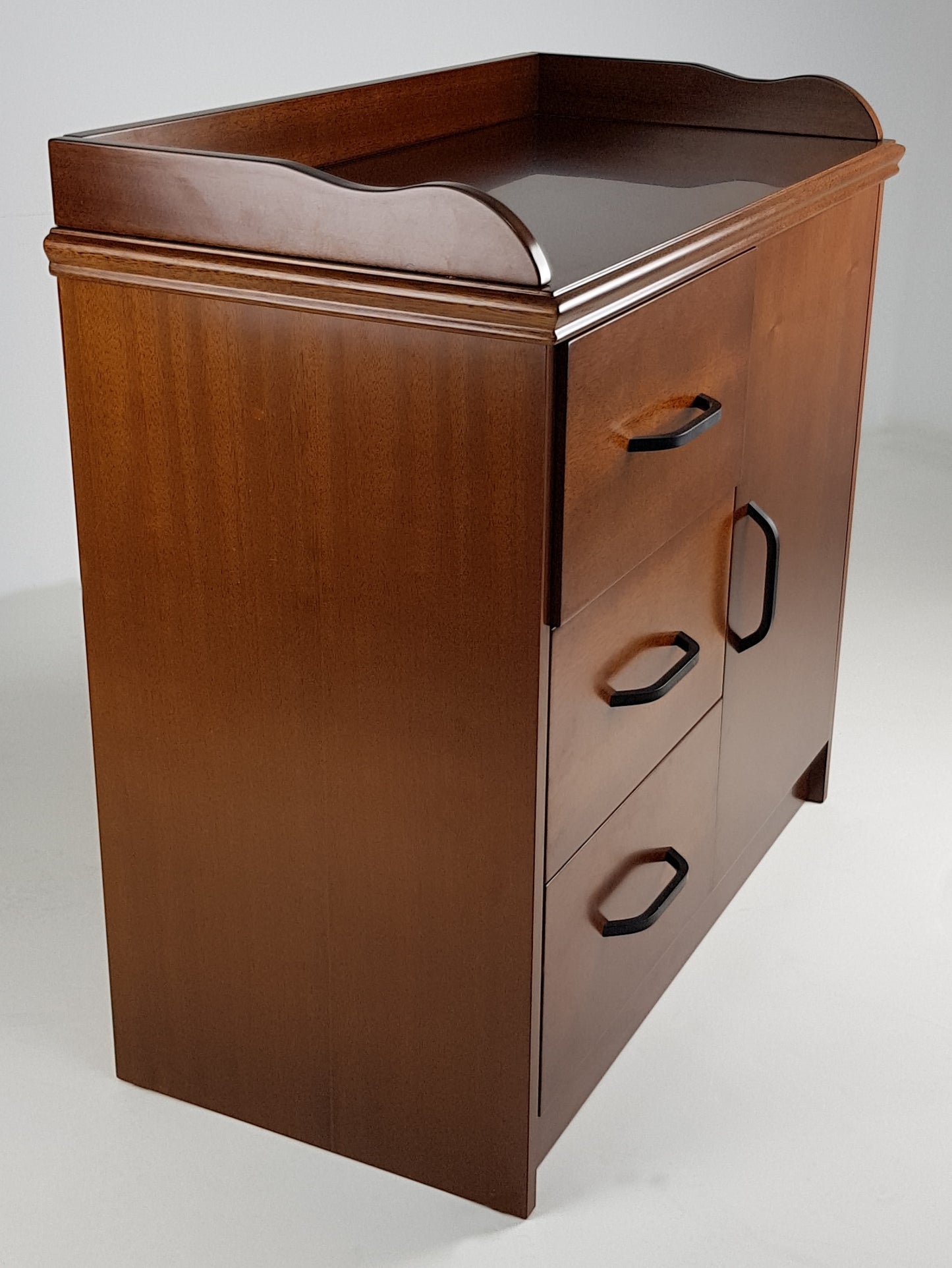 Small Light Walnut Real Wood Veneer Cupboard - 2K01