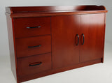 Mahogany Real Wood Veneer Cupboard - 2K01-Mahogany