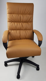 Soft Padded Executive Office Chair in Beige - CHA-K35