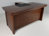 Light Walnut Real Wood Veneer Executive Office Desk -1830-WNT
