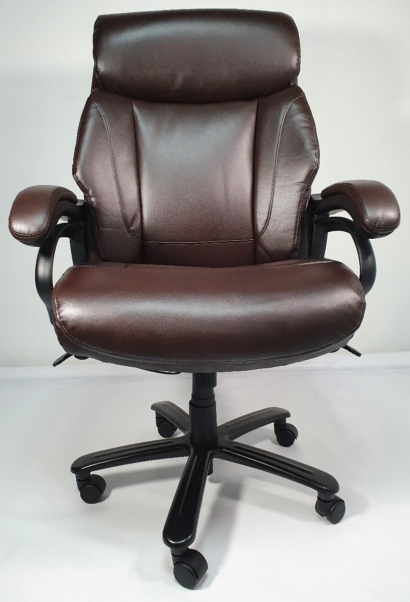 Heavy Duty Brown Leather Executive Office Chair - 2181E - Up to 28 Stone